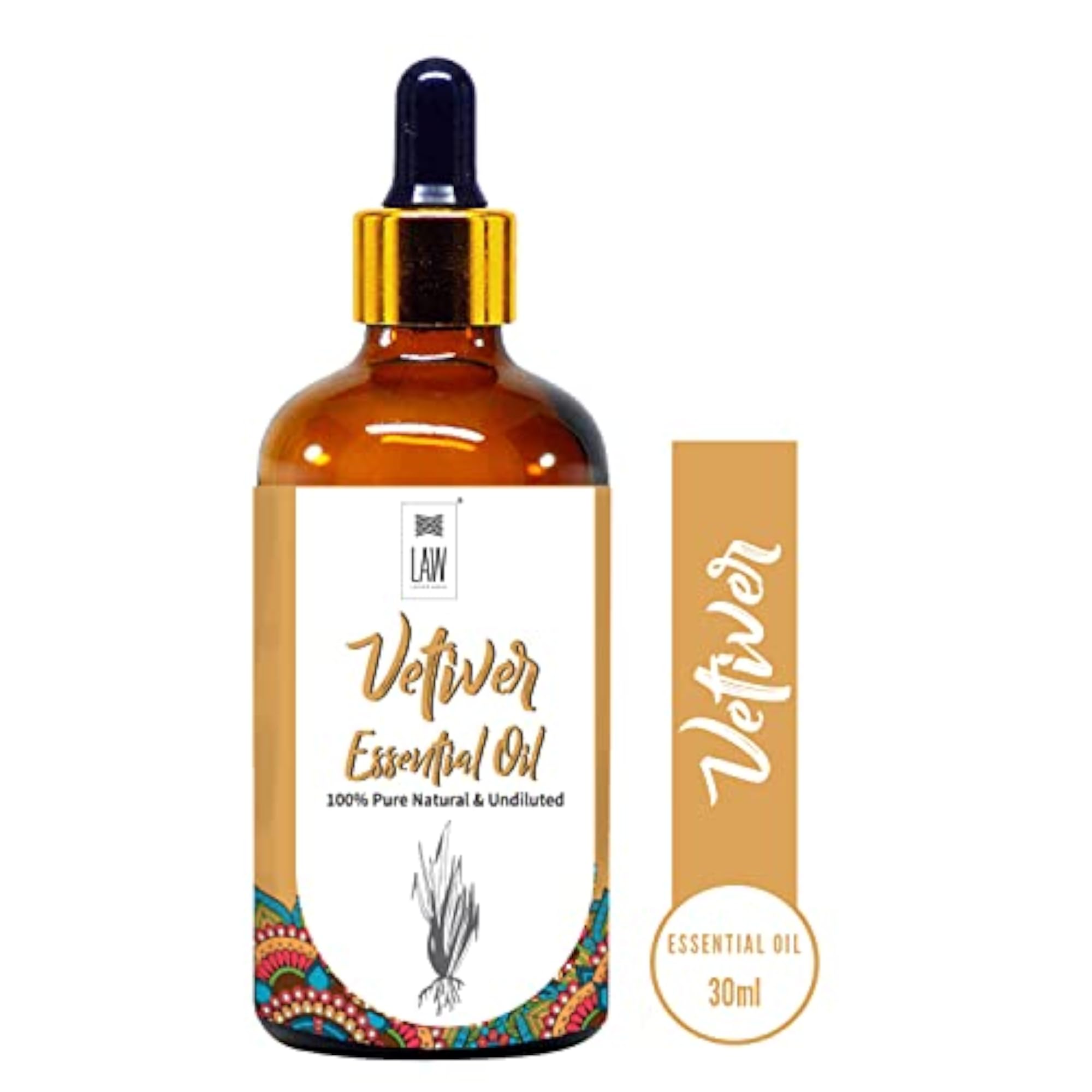 100% Pure Natural Vetiver Essential Oil, 30ML